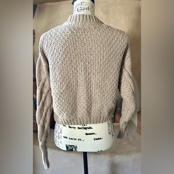 Free People Bonfire Cable Knit Cardi Sweater - Picture 5 of 9